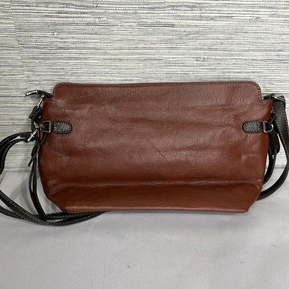 Borgo Degli Etruschi Brown Leather Shoulder Bag - Picture 7 of 11